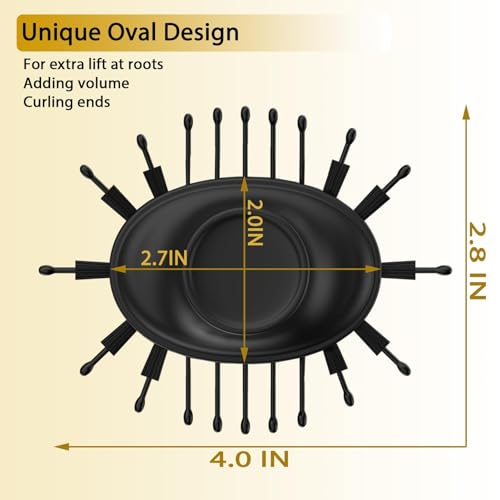 Nicebay Hair Dryer Brush, Blow Dryer Brush for Women Fast Styling, One Step Blowout Brush with Display Screen-Less Frizz, More Shine, Oval Ceramic Barrel, Negative Ion