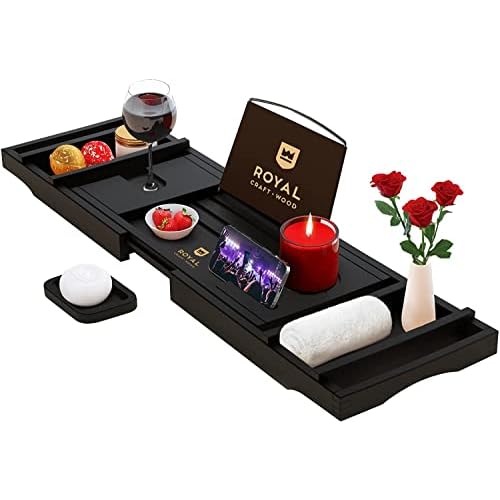 ROYAL CRAFT WOOD Bathroom Organizer Shower Bathtub Caddy