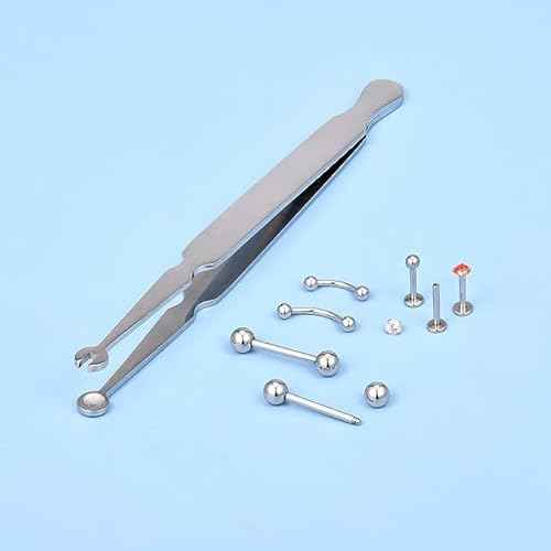 DJCIW Multi-Purpose Piercing Clamp Tool,Piercing Removal Tool-Perfect to Change and Remove Cartilage,Lip and Nose Jewelry Remove Ball Back Earrings