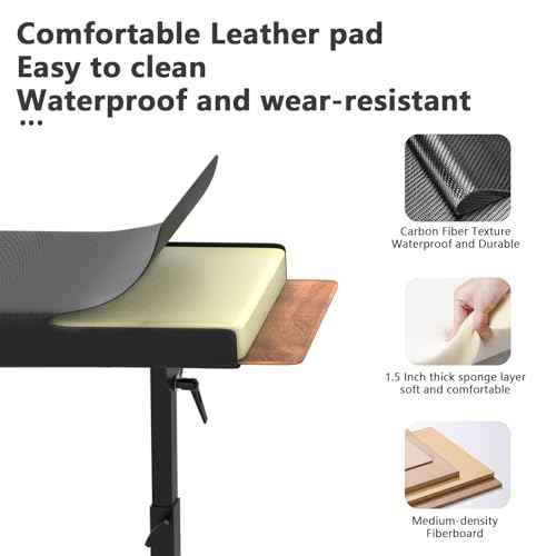 XL Tattoo Armrest Stand - ZHOOGE Oversized Tattoo Arm Leg Rest Stand Adjustable Height Soft Sponge Pad for Tattoo Studio Tattoo Supply