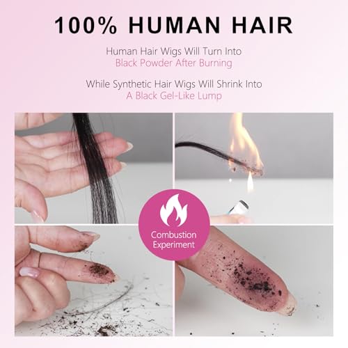 210% Density 13x6 Highlight Ombre Full Lace Frontal Bob Wig Human Hair 12A Brazilian Virgin Human Hair Pre Plucked 4/27 Honey Blonde HD Transparent Lace Glueless Wigs Human Hair 12 Inch