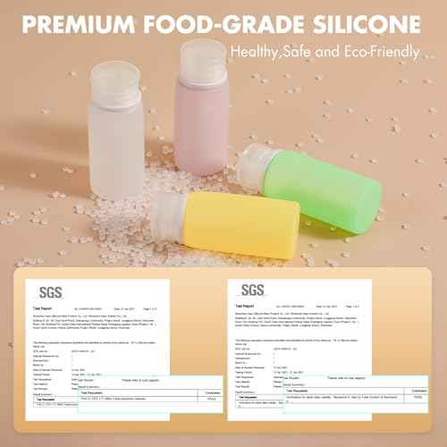 Muslish 21 Pack Leak Proof Silicone Travel Bottles Set, TSA Approved Containers for Toiletries, Travel Size Accessories and Shampoo Conditioner Bottles with Toiletry Bag (BPA Free)