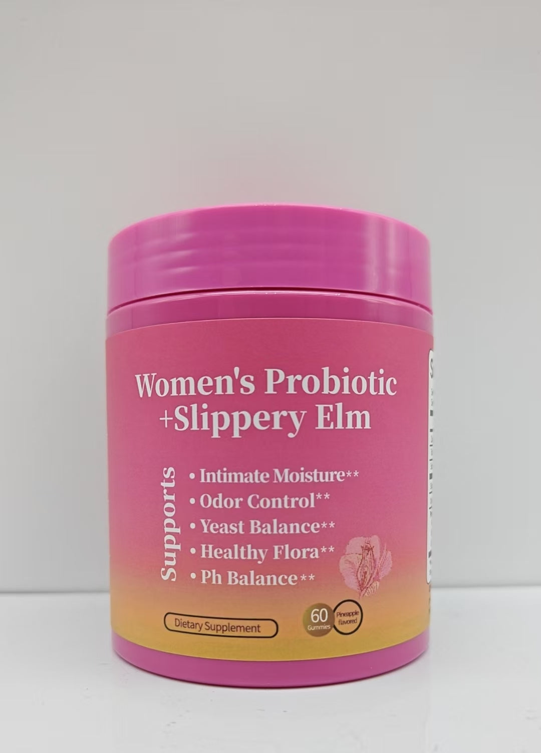 Probiotic Gummy Pineapple Flavor - 60 Tablets