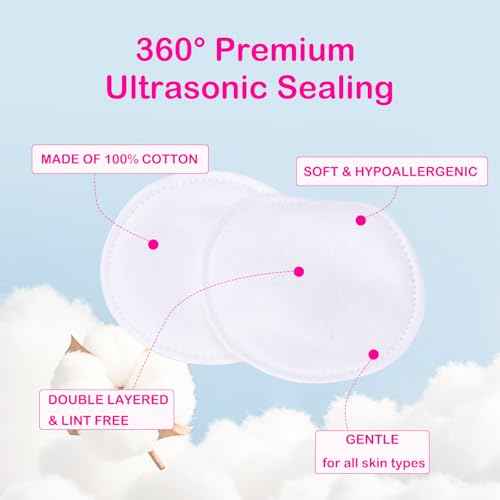 600 PCS Cotton Rounds ? 100 Count (Pack of 6) - Soft, Absorbent, Face Pads for Makeup Removal, Skincare, Skin Care and Facial Cleansing - Lint Free