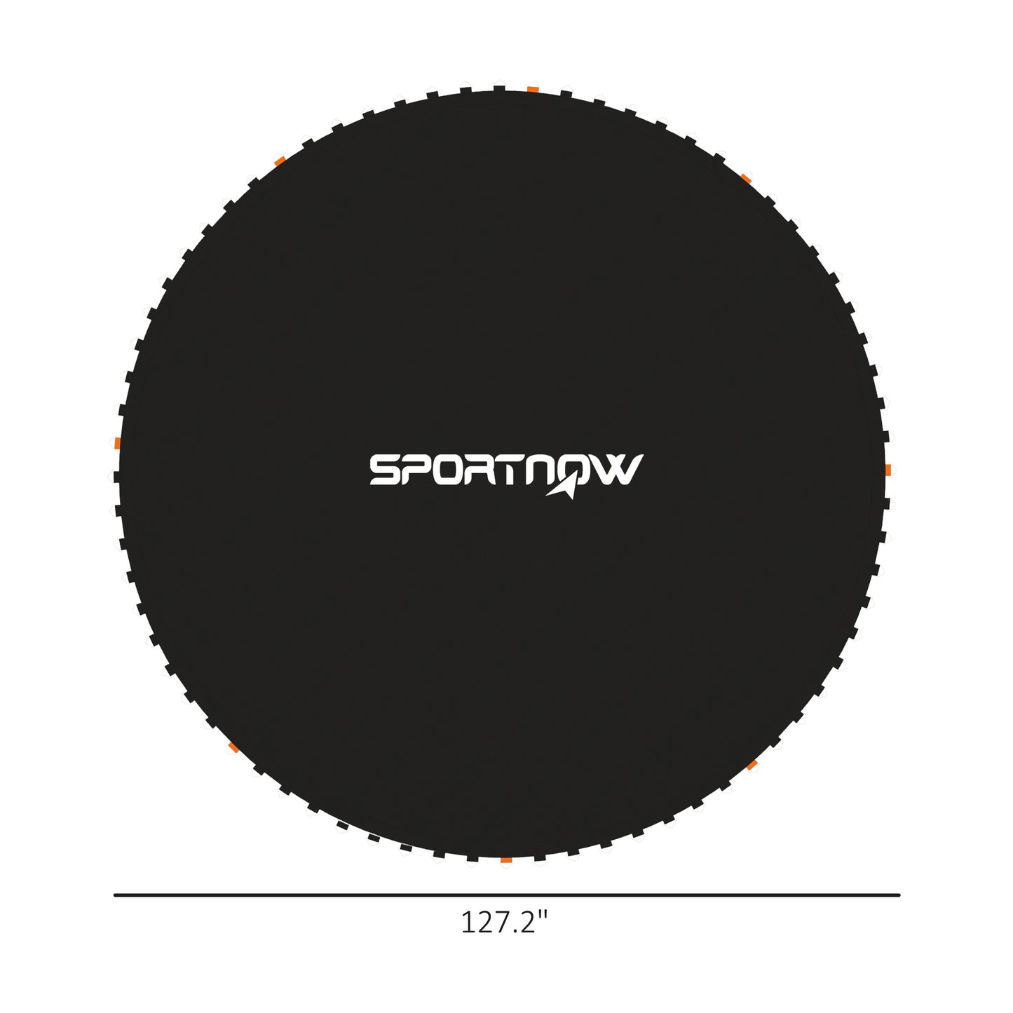 Trampoline Replacement Mat for 12' Frame - Black, 72 V-Rings