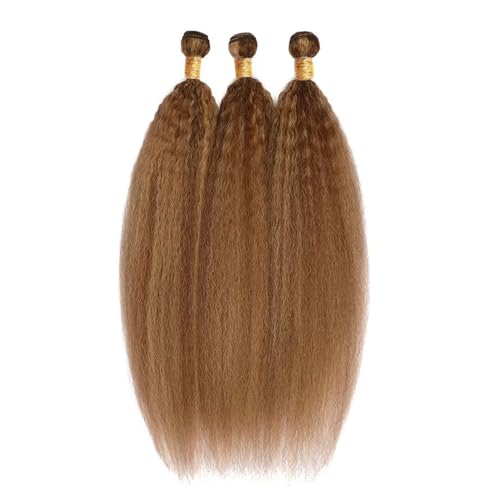 P427 Highlight Blonde Bundles Human Hair Brown Kinky Straight 3 Bundles 20 20 20 Inch Unprocessed Brazilian Virgin Remy Honey Blonde Bundle Human Hair Extensions