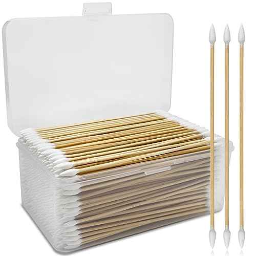 900/400PCS Double-Ended 6" Pointed Gun Cleaning Swabs - for Precision Firearm Cleaning and Applying, Gun Cleaning Supplies, Lint-Free and Highly Absorbent