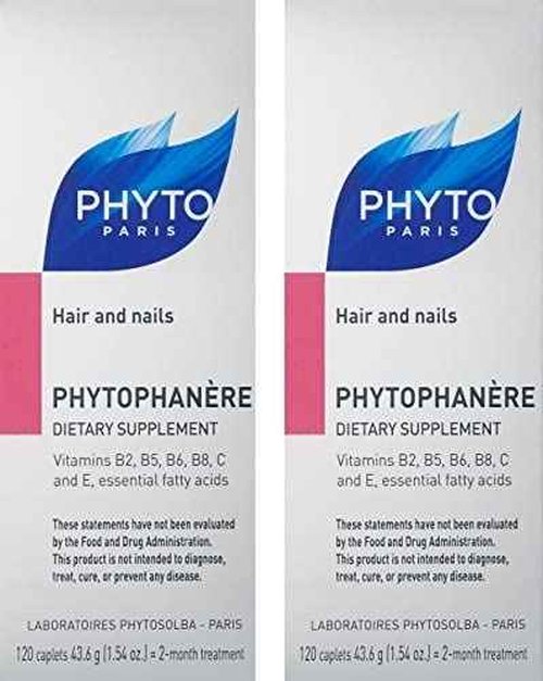 PHYTO Phytophanère 100% Natural Hair Loss Thinning Dietary Supplement, 4-Month Supply