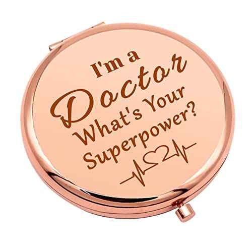 Doctor Gifts for Women Comapct Maekup Mirror for Assistant Doctor New Doctor Thank You Gifts for Doctors Appreciation Gift Folding Makeup Mirror for Her Christmas Birthday Graduation Gifts
