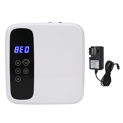 LED Display 15600mAh 72W Nail Lamp Gel Nail Polish Dryer, Quick Drying, Infrared Induction, 10s Drying, Streamlined Design (US Plug)