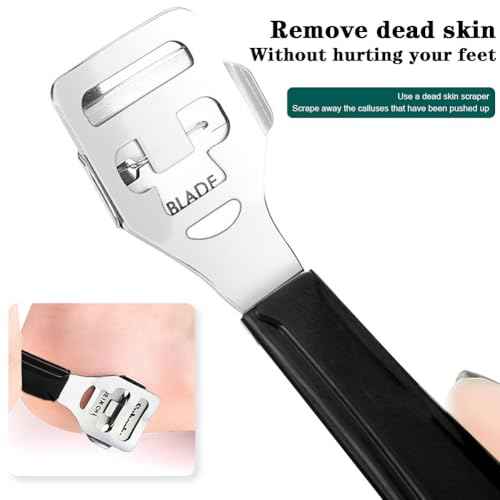 Professional Pedicure Foot Spa Set,10 in 1 Pedicure Set for Feet, Stainless Steel Foot Care Kit, Rasp Dead Skin Remover