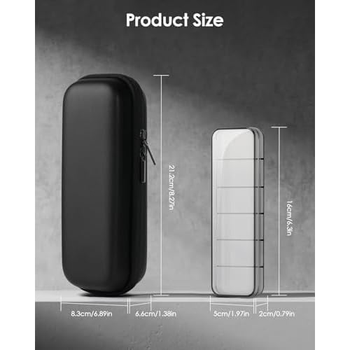 Hard Travel Case for OBlade QP2520/QP2530/QP2620/QP2630 ? Waterproof Portable Storage Bag for OBlade Hybrid Electric Trimmer & Braun Series Shaver