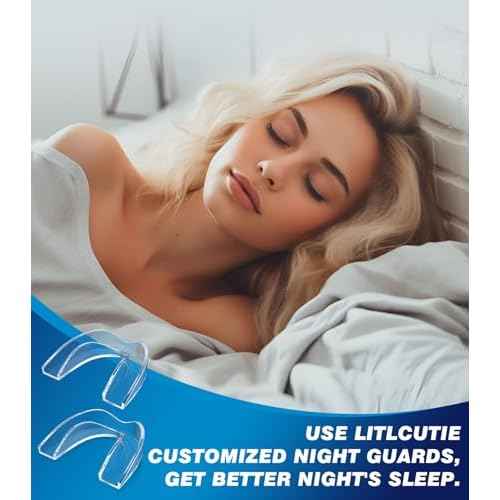 Mouth Guard for Grinding Teeth at Night,Teeth Grinding Mouth Guard for Sleep,Reusable Guards for Sleeping,4 Pack/2 Size,Transparent