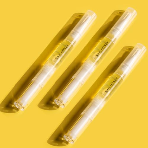 Twinkled T Nail Honey - Organic Nail Strengthening Treatment for Growth, Strength, & Moisture Nail Care Blend Cuticle Oil (2ml, Nail Oil Pen)