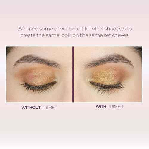 Blinc Eyeshadow Primer, Translucent Eye Shadow Primer Base with Pro-Age Peptides and Vitamin E. For Long-Lasting, Crease-Free Eyeshadow & Makeup Looks, Clean, Vegan, and Natural, 10mL/0.33 Fl. Oz
