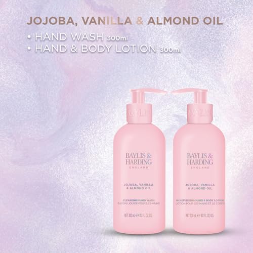 Baylis & Harding Gift Set for Women - Hand & Skincare pack - Jojoba, Vanilla & Almond Oil Indulgent - 2-Pack