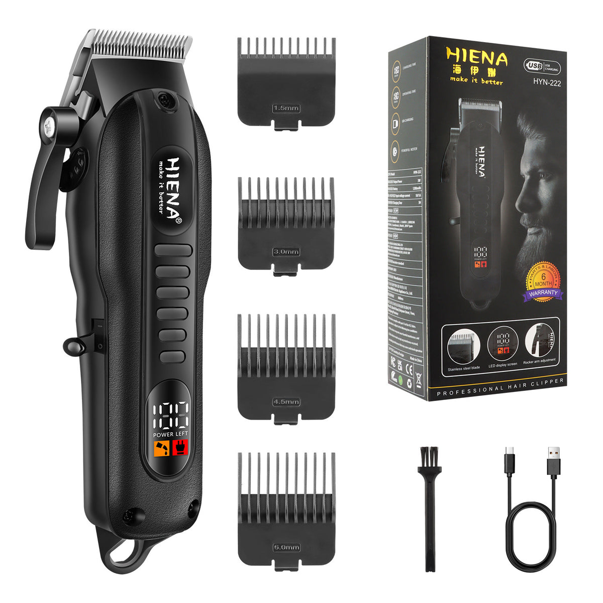 Retro Electric Barber Razor Set for Hair & Skin Grooming