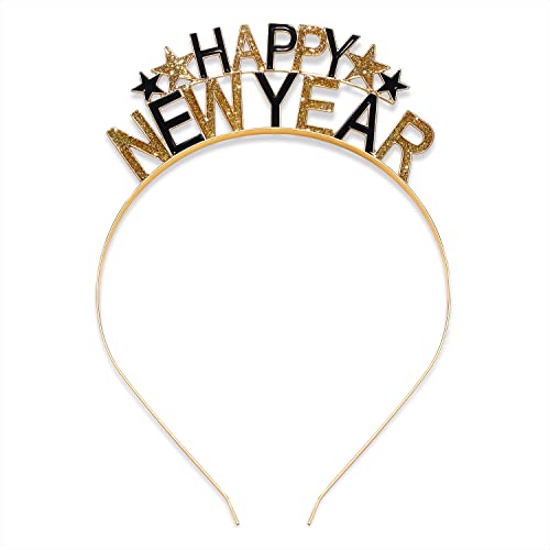 Happy New Year Headbands for Women, New Year¡¯s Eve Hat Star Hairbands New Year Party Supplies Holiday Gifts