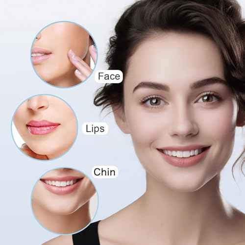 Facial Hair Removal for Women, Electric Painless Facial Hair Remover for Face, Lip, Chin with USB Rechargeable