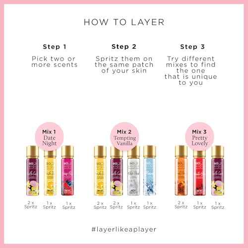 So...? Unique Body Mist - Vanilla Candy for Women - 5.1 oz Body Mist - Pack of 3