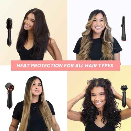 FoxyBae Heat Protectant Spray - Thermal Hair Styling Mist for Curling Iron & Blow Dryer - Prevents Frizz, Damage & Breakage, 8oz