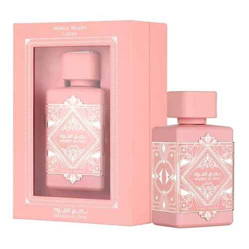 Lattafa Bade'e Al Oud Noble Blush for Unisex Eau de parfum Spray, 3.4 Ounce / 100 Ml