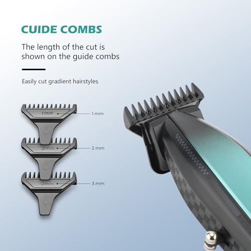 VGR 992 Professional Hair Trimmer for Men Versatile Cordless Zero Gapped Line Up Clipper for Beard Hair T Blade Barber Trimmer Metal Body 9000 RPM Rechargeable 240-Minute Run Time