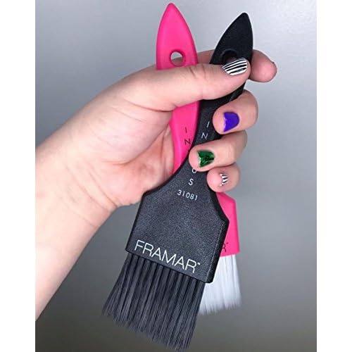 Framar Power Painter Hair Dye Brush - Hair Coloring Brush, Hair Dying Brush to Apply Hair Color, Blending Hair Color Brush Set, Balayage Tools, Dye Application Brush to Paint Hair, Tint Brush - 2 Pk