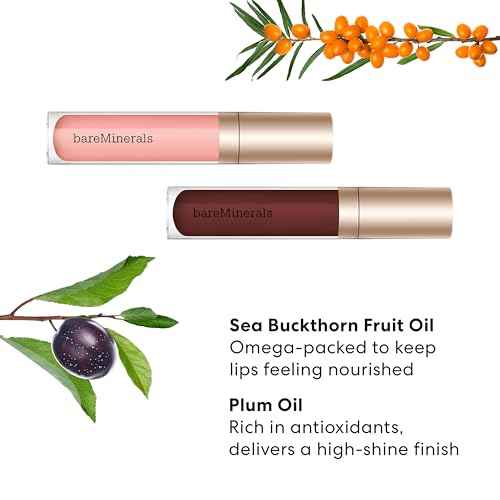bareMinerals Mineralist Lip Gloss-Balm, Hydrating Lip Gloss + Balm Hybrid, Sheer Glossy, No Stickiness, Improves Smoothness, Vegan