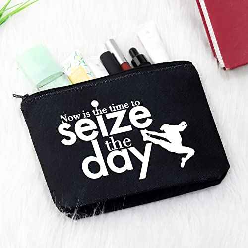 GJTIM TV Show Inspired Now is The Time to Seize The Day Musical Theatre Makeup Cosmetic Bag(Seize The Day Black)