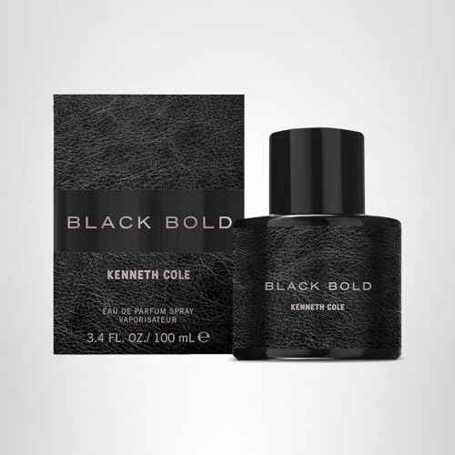 Kenneth Cole Black Bold Eau de Parfum Cologne for Men, 3.4 Fl Oz