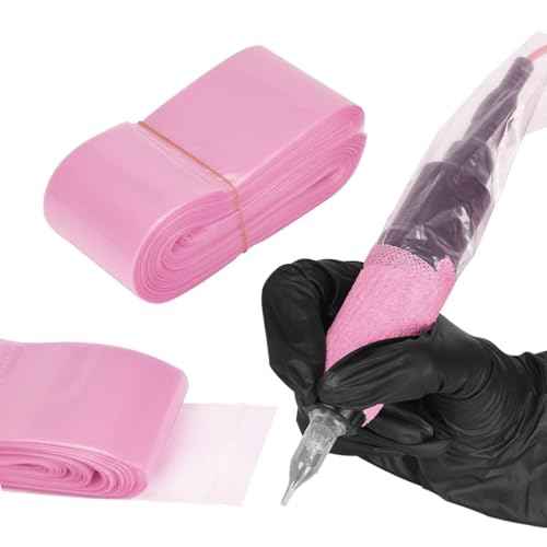 100pcs Clip Cord Sleeves Disposable Pink Tattoo Machine Gun Accessories Tattoo Supplies