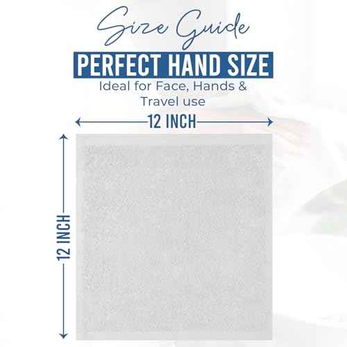 DAN RIVER 100% Cotton Wash Cloths 24 Pack [12x12] Soft & Absorbent wash Clothes, Gym, Hotels & Spa Perfect for Everyday Use Fingertip Towels, White