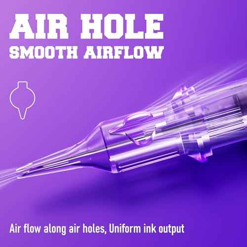 1203RL Disposable Tattoo Cartridge Needles 20Pcs #12 Standard 0.35mm 3 Round Liner Long Taper Size with Membrane Safety Cartridges for Beginners and Professional Tattoo Artists