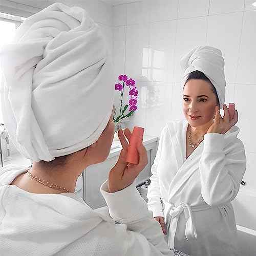 Bondi SPA Microfiber Hair Towel ? Dries Hair 50% Faster ? Anti-Frizz ? Highly Absorbent & Super Soft - XL (42 x 22) - Rectangle