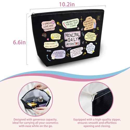 Principal Appreciation Gifts for Women Assistant Principal Gifts for Women National Assistant Principals Week Teacher Appreciation Day Birthday Retirement Daily Affirmations Makeup Bag
