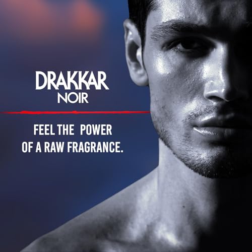 Guy Laroche Drakkar Noir, Iconic Designer Fragrance, Intense & Powerful Body Spray, Fougere Blend & Aromatic Spices, Long Lasting Mens Cologne, Day and Evening Scent