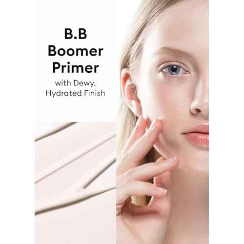 MISSHA M BB Boomer Primer for Face I Creamy-Soft, Illuminating Makeup Primer for Dewy Finish, Hydrating Radiant Cream, Moisturizing Makeup Base, Glass Skin, 1.35 Fl oz/40ml