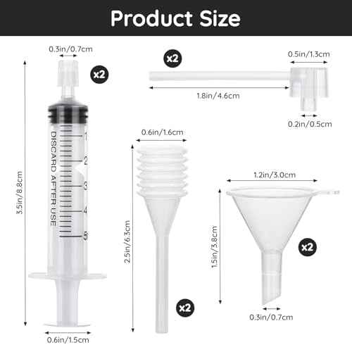 Segbeauty 5ml Perfume Refill Tool Kit, 8pcs Plastic Clear Perfume Dispenser Transfer Tool Set, Perfume Funnel Cosmetic Dispenser Pump Transfer Tool for Travel Refillable Perfume Atomizer Refill Tool