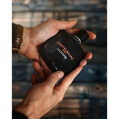 Castelbajac Paris Homme Men's Eau de Toilette, 3.4 FL OZ Black Bottle - Woody Amber Fresher Fragrance by Benoist Lapouza with Lime, Vetiver, and Ambroxan