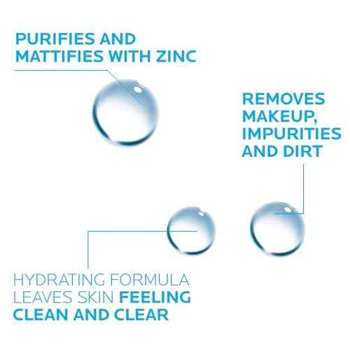La Roche-Posay Effaclar Micellar Cleansing Water Toner for Oily Skin, Oil Free Makeup Remover, Safe for Sensitive Skin with Thermal Spring Water