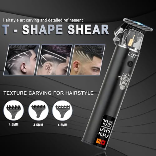 Professional Cordless Hair Clippers for Men - LED Display Hair Trimmer & Beard Trimmer Kit, Rechargeable Hair Cutting Machine with Precision Blades, Gifts for Dad Father's Day, Christmas