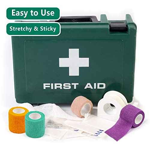 16Pcs Disposable Cohesive Tattoo Grip Cover Wrap, Self Grip Roll Elastic Bandage Handle Grip Tube