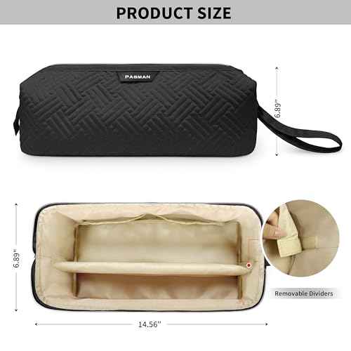 Shark Flex Style Case,Hair Tools Travel Organizer, Holds FlexFusion Attachments, Blow Dryer, Curling Iron, Styling Tools (Black)