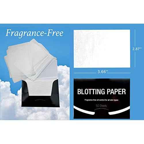 2 Pks FRAGRANCE-FREE Unscented Natural Abaca Blotting Paper - 100 Oil Blotting Sheets - Makeup Friendly UNISEX Oily Skin Shine Blotter Photography Zoom Meetings Travel Gym School - MADE IN TAIWAN