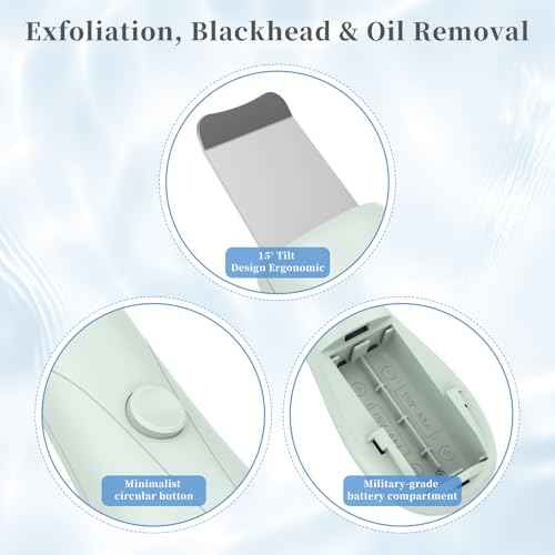 Blackhead Remover Tools, Black Head Remover for Face and Nose, Skin Scrubber Face Spatula Deep Pore Cleaner for Daily Skin Care, Skin Care Tools for Men and Women, Whitehead Removal (Green)