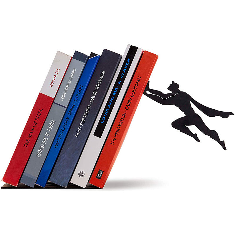 Metal Bookstand Bookend for Reading Desk Organizer Home Office Decor