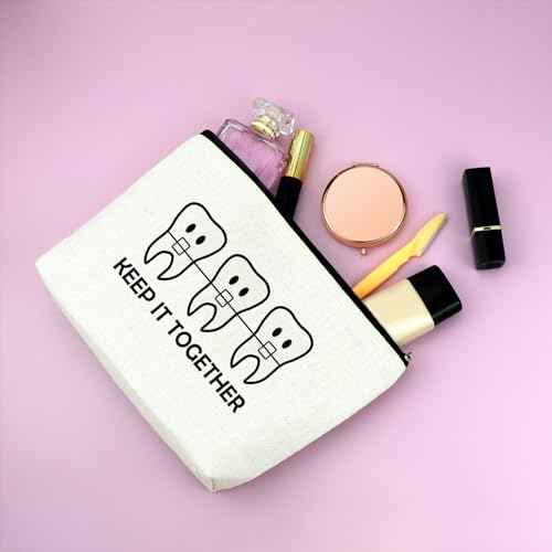 Orthodontist Gifts Makeup Bag Dentist Gifts Funny Orthodontist Gifts Orthodontist Appreciation Gift Cosmetic Bag Orthodontist Graduation Gifts for Orthodontist Assistant Gifts Keep It Together
