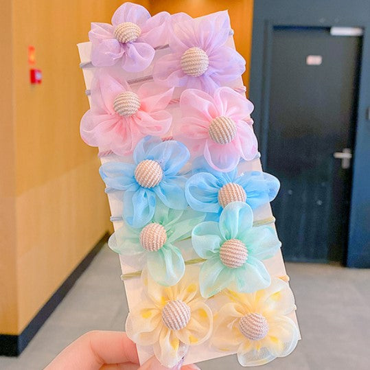 Baby Head Flower Princess Headband - Colorful Hair Accessory for Infants & Toddlers
