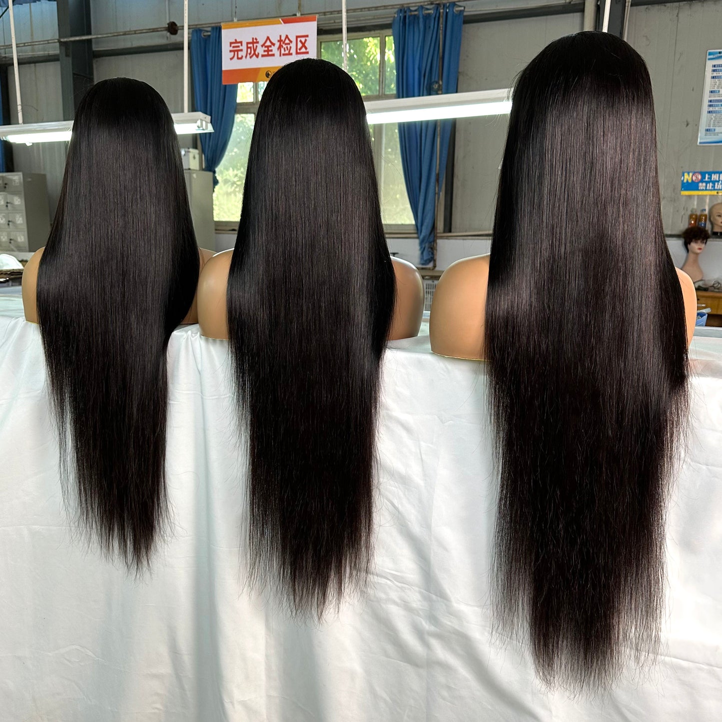 200% Density Bone Straight Human Hair 13x4 HD Lace Front Wig